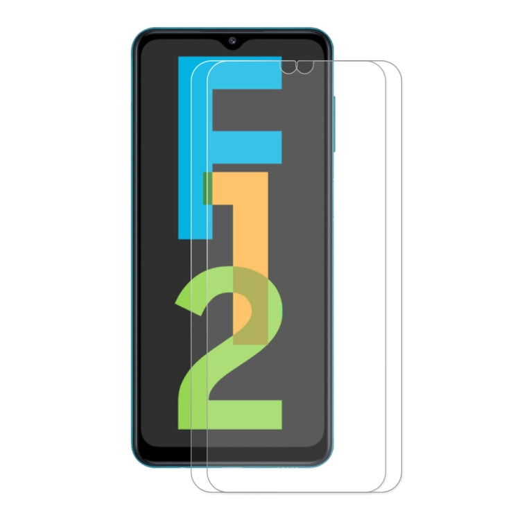 2 PCS ENKAY Hat-Prince 0.26mm 9H 2.5D Curved Edge Tempered Glass Screen Protector, For Samsung Galaxy A22 4G(2 PCS), For Samsung Galaxy A22 5G(2 PCS), For Samsung Galaxy F12(2 PCS), For Samsung Galaxy F22(2 PCS), For Samsung Galaxy F52 5G(2 PCS)