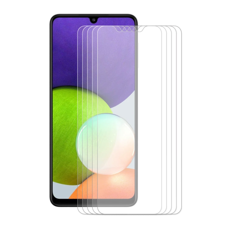 5 PCS ENKAY Hat-Prince 0.26mm 9H 2.5D Curved Edge Tempered Glass Screen Protector, For Samsung Galaxy F12 / F02s, For Samsung Galaxy A22 4G, For Samsung Galaxy A22 5G, For Samsung Galaxy F22 / M22, For Samsung Galaxy F52 5G / G62 / M62