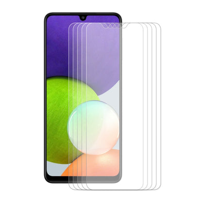 5 PCS ENKAY Hat-Prince 0.26mm 9H 2.5D Curved Edge Tempered Glass Screen Protector, For Samsung Galaxy F12 / F02s, For Samsung Galaxy A22 4G, For Samsung Galaxy A22 5G, For Samsung Galaxy F22 / M22, For Samsung Galaxy F52 5G / G62 / M62
