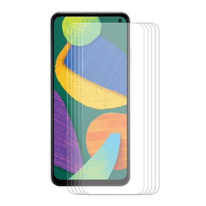 5 PCS ENKAY Hat-Prince 0.26mm 9H 2.5D Curved Edge Tempered Glass Screen Protector, For Samsung Galaxy F12 / F02s, For Samsung Galaxy A22 4G, For Samsung Galaxy A22 5G, For Samsung Galaxy F22 / M22, For Samsung Galaxy F52 5G / G62 / M62