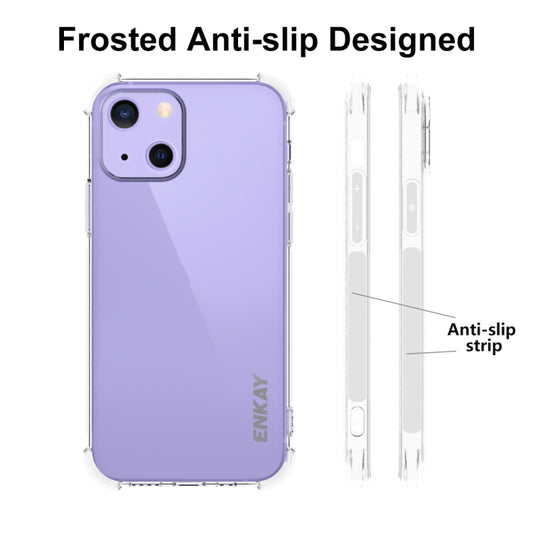 Hat-Prince ENKAY Clear TPU Shockproof Soft Case Drop Protection Cover, For iPhone 13 mini, For iPhone 13, For iPhone 13 Pro, For iPhone 13 Pro Max