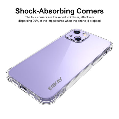 Hat-Prince ENKAY Clear TPU Shockproof Soft Case Drop Protection Cover, For iPhone 13 mini, For iPhone 13, For iPhone 13 Pro, For iPhone 13 Pro Max