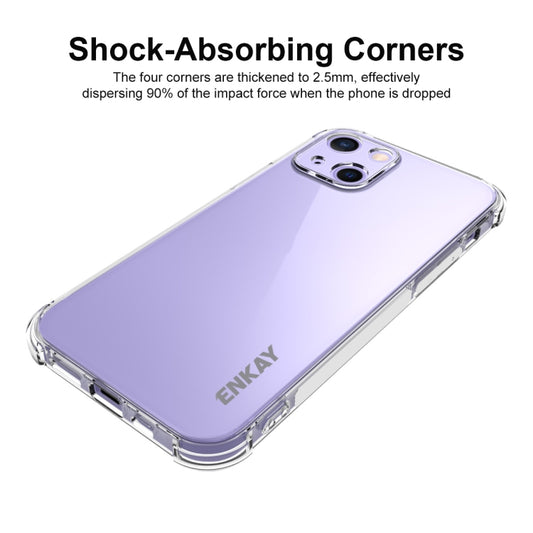 Hat-Prince ENKAY Coque souple antichoc en TPU transparent pour iPhone 13 mini, iPhone 13, iPhone 13 Pro, iPhone 13 Pro Max