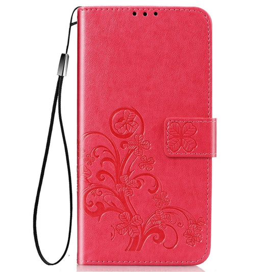 Four-leaf Clasp Embossed Buckle Mobile Phone Protection Leather Case with Lanyard & Card Slot & Wallet & Bracket Function, For Samsung Galaxy A03s 164mm, For Samsung Galaxy A82 5G, For Samsung Galaxy M32, For UMIDIGI A9, For TCL 20 S, For Nokia 1.4    ...