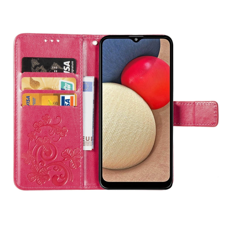 Four-leaf Clasp Embossed Buckle Mobile Phone Protection Leather Case with Lanyard & Card Slot & Wallet & Bracket Function, For Samsung Galaxy A03s 164mm, For Samsung Galaxy A82 5G, For Samsung Galaxy M32, For UMIDIGI A9, For TCL 20 S, For Nokia 1.4    ...