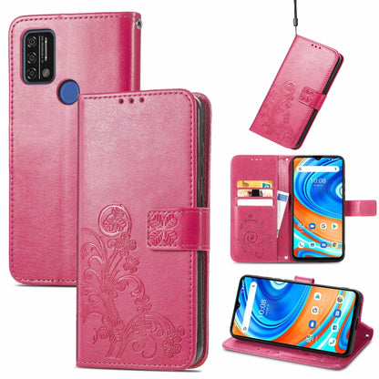 Four-leaf Clasp Embossed Buckle Mobile Phone Protection Leather Case with Lanyard & Card Slot & Wallet & Bracket Function, For Samsung Galaxy A03s 164mm, For Samsung Galaxy A82 5G, For Samsung Galaxy M32, For UMIDIGI A9, For TCL 20 S, For Nokia 1.4    ...
