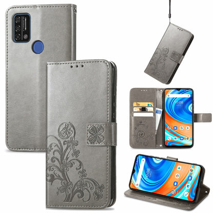 Four-leaf Clasp Embossed Buckle Mobile Phone Protection Leather Case with Lanyard & Card Slot & Wallet & Bracket Function, For Samsung Galaxy A03s 164mm, For Samsung Galaxy  A22 4G, For Samsung Galaxy A82 5G, For Samsung Galaxy Z Fold3                 ...