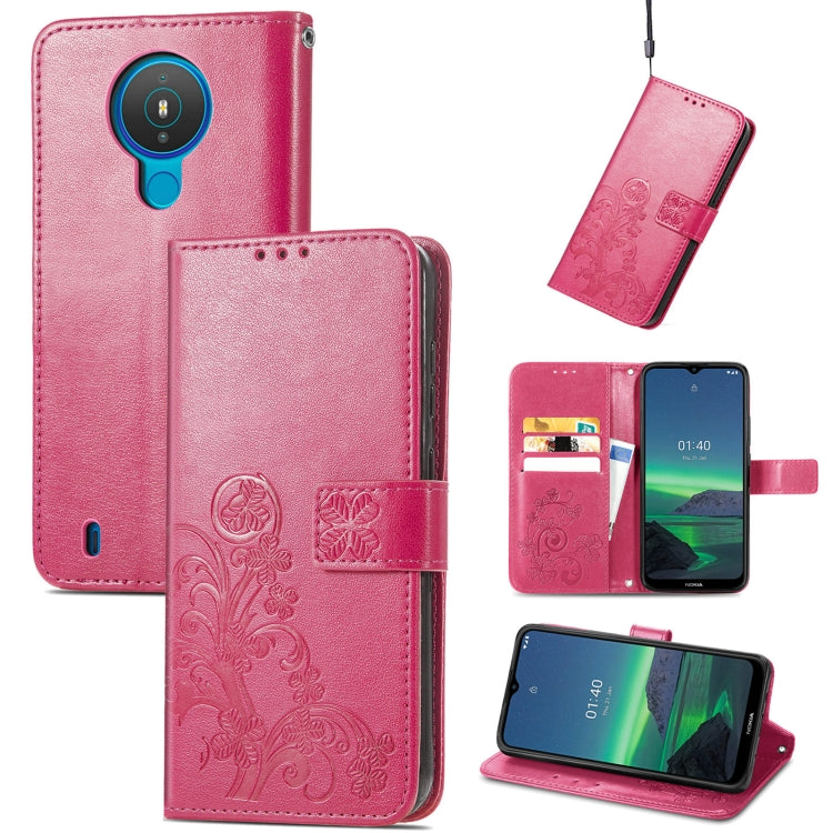 Four-leaf Clasp Embossed Buckle Mobile Phone Protection Leather Case with Lanyard & Card Slot & Wallet & Bracket Function, For Samsung Galaxy A03s 164mm, For Samsung Galaxy  A22 4G, For Samsung Galaxy A82 5G, For Samsung Galaxy Z Fold3                 ...