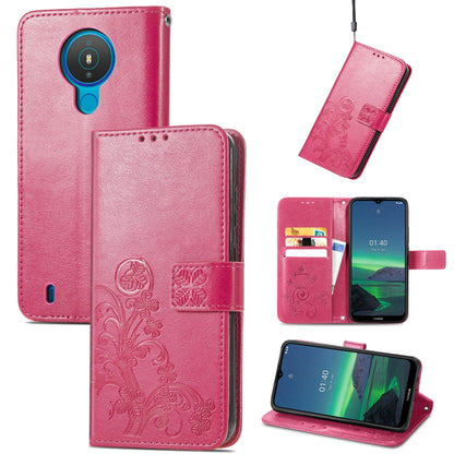 Four-leaf Clasp Embossed Buckle Mobile Phone Protection Leather Case with Lanyard & Card Slot & Wallet & Bracket Function, For Samsung Galaxy A03s 164mm, For Samsung Galaxy  A22 4G, For Samsung Galaxy A82 5G, For Samsung Galaxy Z Fold3                 ...
