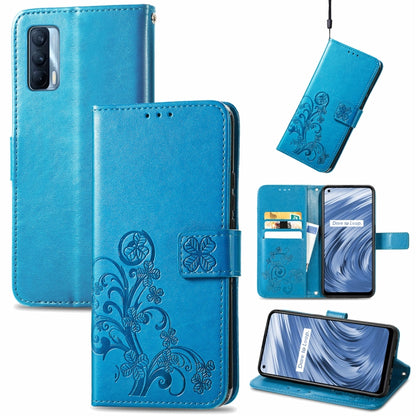 Four-leaf Clasp Embossed Buckle Mobile Phone Protection Leather Case with Lanyard & Card Slot & Wallet & Bracket Function, For Samsung Galaxy A03s 164mm, For Samsung Galaxy  A22 4G, For Samsung Galaxy A82 5G, For Samsung Galaxy Z Fold3                 ...