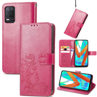 Four-leaf Clasp Embossed Buckle Mobile Phone Protection Leather Case with Lanyard & Card Slot & Wallet & Bracket Function, For Samsung Galaxy A03s 164mm, For Samsung Galaxy  A22 4G, For Samsung Galaxy A82 5G, For Samsung Galaxy Z Fold3                 ...