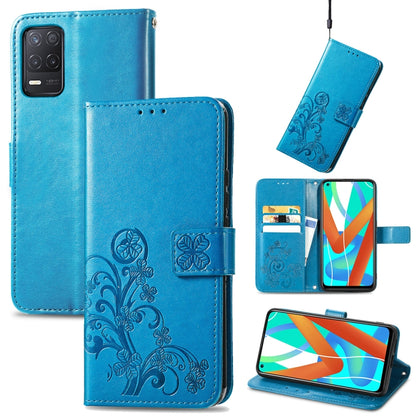 Four-leaf Clasp Embossed Buckle Mobile Phone Protection Leather Case with Lanyard & Card Slot & Wallet & Bracket Function, For Samsung Galaxy A03s 164mm, For Samsung Galaxy  A22 4G, For Samsung Galaxy A82 5G, For Samsung Galaxy Z Fold3                 ...