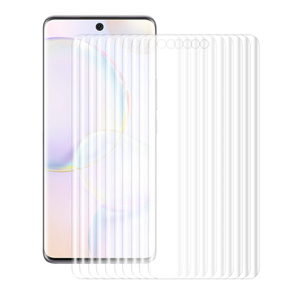 10 PCS ENKAY Hat-Prince 3D Curved Full Coverage PET Hot Bending HD Screen Protector Soft Film Support Fingerprint Unlock, For Huawei P50 Pro, For Honor 50 Pro, For Honor 50