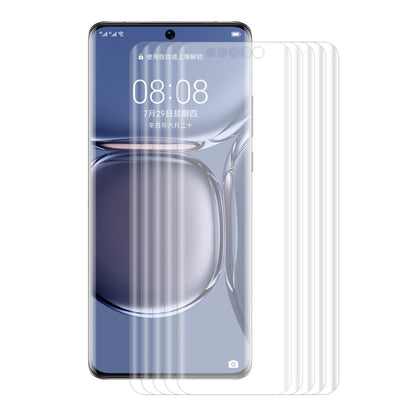 5 PCS ENKAY Hat-Prince 3D Curved Full Coverage PET Hot Bending HD Screen Protector Soft Film Support Fingerprint Unlock, For Huawei P50 Pro, For Honor 50 Pro, For Honor 50