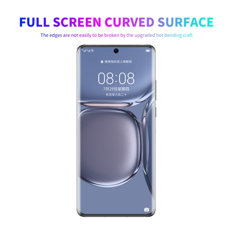 5 PCS ENKAY Hat-Prince 3D Curved Full Coverage PET Hot Bending HD Screen Protector Soft Film Support Fingerprint Unlock, For Huawei P50 Pro, For Honor 50 Pro, For Honor 50