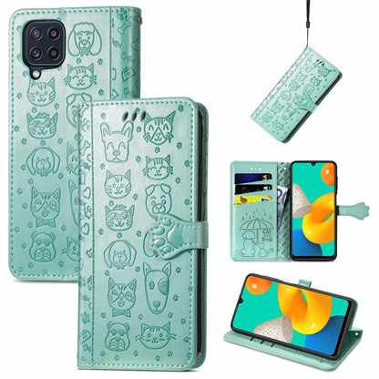 Cute Cat and Dog Embossed Horizontal Flip Leather Case with Holder & Card Slots & Wallet & Lanyard, For Gaxlay M32, For Galaxy  A82 5G, For Galaxy A22 4G, For Samsung Gaxlay M32, For Galaxy A12, For Samsung Galaxy  A82 5G, For Samsung Galaxy A03s 164mm...