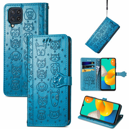 Cute Cat and Dog Embossed Horizontal Flip Leather Case with Holder & Card Slots & Wallet & Lanyard, For Gaxlay M32, For Galaxy  A82 5G, For Galaxy A22 4G, For Samsung Gaxlay M32, For Galaxy A12, For Samsung Galaxy  A82 5G, For Samsung Galaxy A03s 164mm...