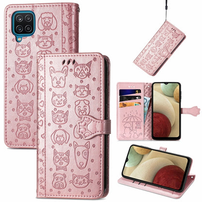 Cute Cat and Dog Embossed Horizontal Flip Leather Case with Holder & Card Slots & Wallet & Lanyard, For Gaxlay M32, For Galaxy  A82 5G, For Galaxy A22 4G, For Samsung Gaxlay M32, For Galaxy A12, For Samsung Galaxy  A82 5G, For Samsung Galaxy A03s 164mm...