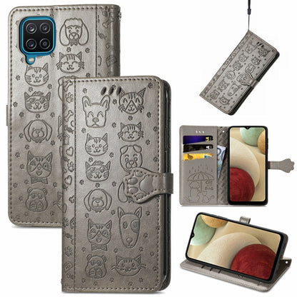 Cute Cat and Dog Embossed Horizontal Flip Leather Case with Holder & Card Slots & Wallet & Lanyard, For Gaxlay M32, For Galaxy  A82 5G, For Galaxy A22 4G, For Samsung Gaxlay M32, For Galaxy A12, For Samsung Galaxy  A82 5G, For Samsung Galaxy A03s 164mm...