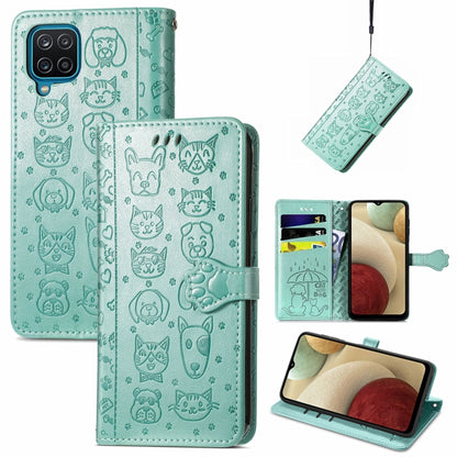 Cute Cat and Dog Embossed Horizontal Flip Leather Case with Holder & Card Slots & Wallet & Lanyard, For Gaxlay M32, For Galaxy  A82 5G, For Galaxy A22 4G, For Samsung Gaxlay M32, For Galaxy A12, For Samsung Galaxy  A82 5G, For Samsung Galaxy A03s 164mm...