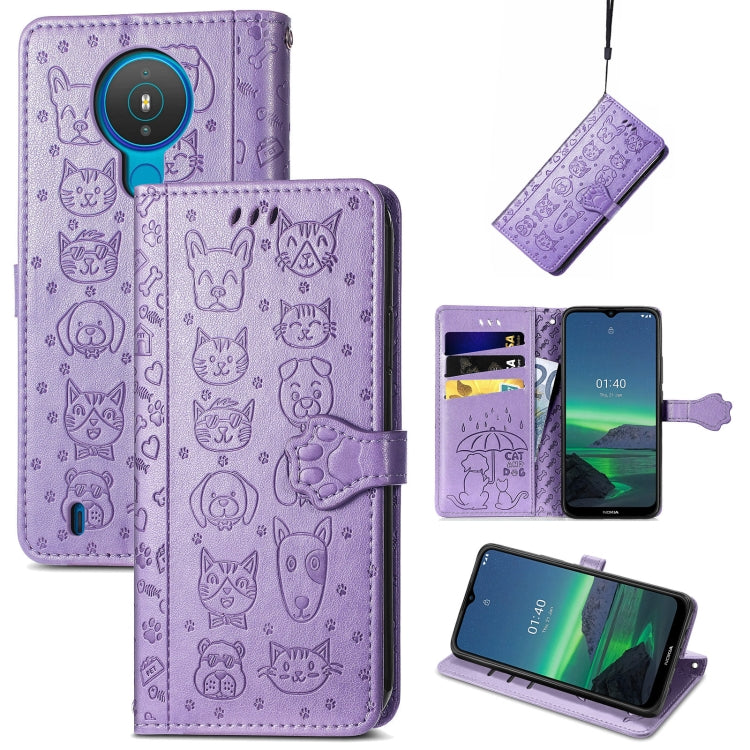 Cute Cat and Dog Embossed Horizontal Flip Leather Case with Holder & Card Slots & Wallet & Lanyard, For Gaxlay M32, For Galaxy  A82 5G, For Galaxy A22 4G, For Samsung Gaxlay M32, For Galaxy A12, For Samsung Galaxy  A82 5G, For Samsung Galaxy A03s 164mm...