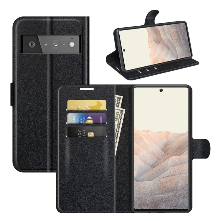 For Google Pixel 6 Pro Litchi Texture Horizontal Flip Protective Case with Holder & Card Slots & Wallet, For Google Pixel 6 Pro