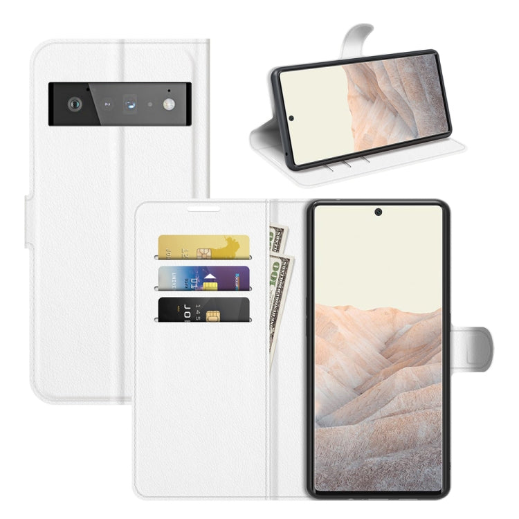 For Google Pixel 6 Pro Litchi Texture Horizontal Flip Protective Case with Holder & Card Slots & Wallet, For Google Pixel 6 Pro