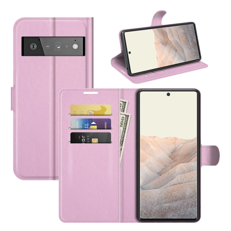 For Google Pixel 6 Pro Litchi Texture Horizontal Flip Protective Case with Holder & Card Slots & Wallet, For Google Pixel 6 Pro