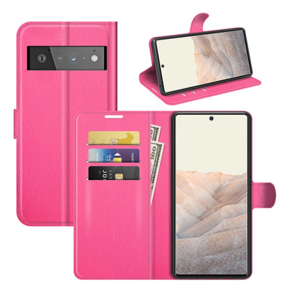 For Google Pixel 6 Pro Litchi Texture Horizontal Flip Protective Case with Holder & Card Slots & Wallet, For Google Pixel 6 Pro