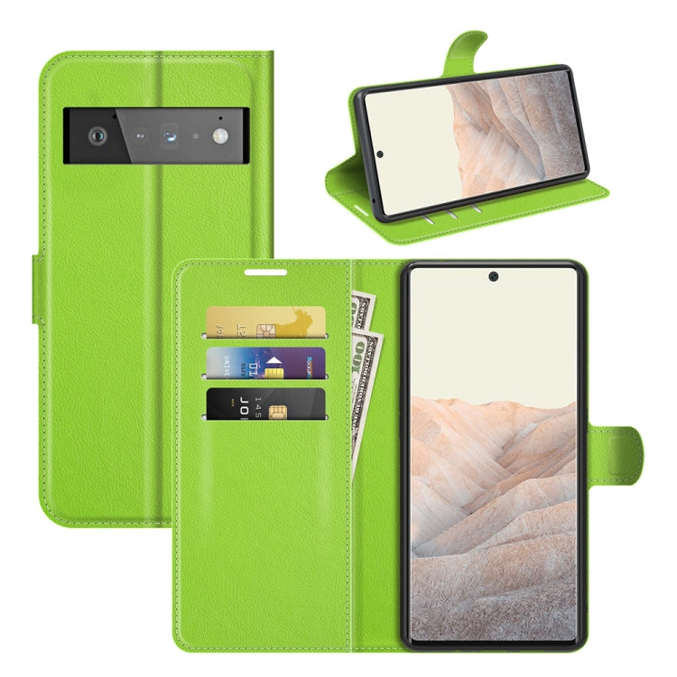 For Google Pixel 6 Pro Litchi Texture Horizontal Flip Protective Case with Holder & Card Slots & Wallet, For Google Pixel 6 Pro