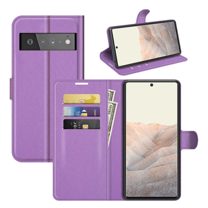 For Google Pixel 6 Pro Litchi Texture Horizontal Flip Protective Case with Holder & Card Slots & Wallet, For Google Pixel 6 Pro