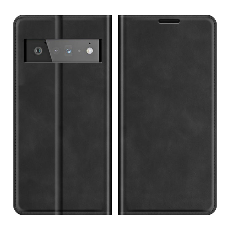 For Google Pixel 6 Pro Retro-skin Business Magnetic Suction Leather Case with Holder & Card Slots & Wallet, For Google Pixel 6 Pro