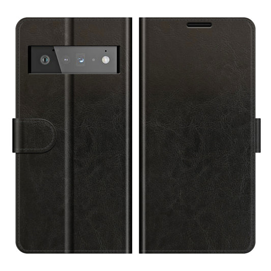 For Google Pixel 6 Pro R64 Texture Single Horizontal Flip Protective Case with Holder & Card Slots & Wallet& Photo Frame