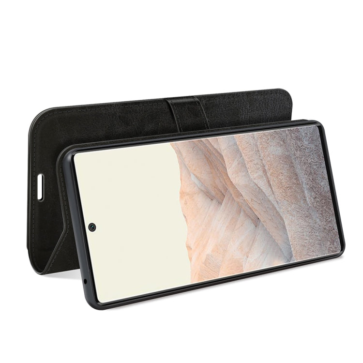 For Google Pixel 6 Pro R64 Texture Single Horizontal Flip Protective Case with Holder & Card Slots & Wallet& Photo Frame
