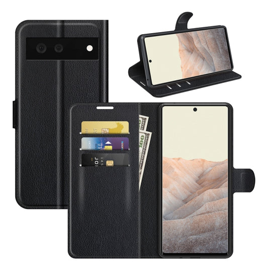 For Google Pixel 6 Litchi Texture Horizontal Flip Protective Case with Holder & Card Slots & Wallet, For Google Pixel 6