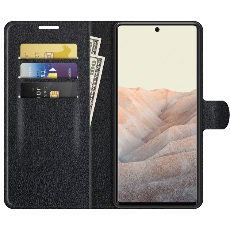 For Google Pixel 6 Litchi Texture Horizontal Flip Protective Case with Holder & Card Slots & Wallet, For Google Pixel 6