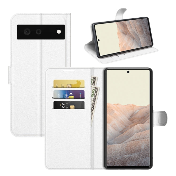 For Google Pixel 6 Litchi Texture Horizontal Flip Protective Case with Holder & Card Slots & Wallet, For Google Pixel 6