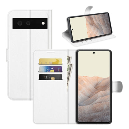 For Google Pixel 6 Litchi Texture Horizontal Flip Protective Case with Holder & Card Slots & Wallet, For Google Pixel 6