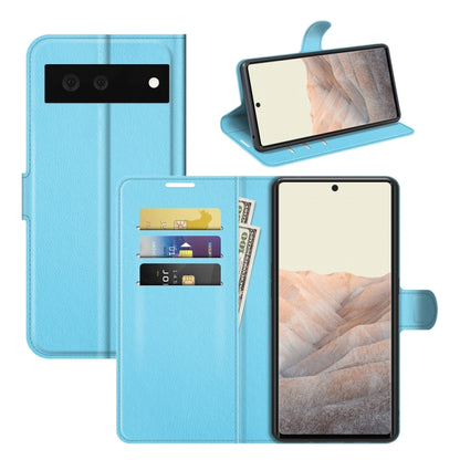 For Google Pixel 6 Litchi Texture Horizontal Flip Protective Case with Holder & Card Slots & Wallet, For Google Pixel 6