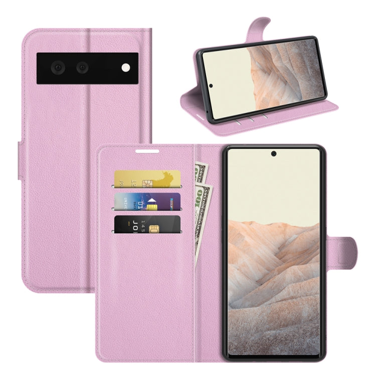 For Google Pixel 6 Litchi Texture Horizontal Flip Protective Case with Holder & Card Slots & Wallet, For Google Pixel 6
