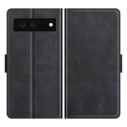 For Google Pixel 6 Dual-side Magnetic Buckle Horizontal Flip Leather Case with Holder & Card Slots & Wallet
