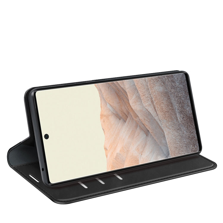 For Google Pixel 6 Retro-skin Business Magnetic Suction Leather Case with Holder & Card Slots & Wallet, For Google Pixel 6