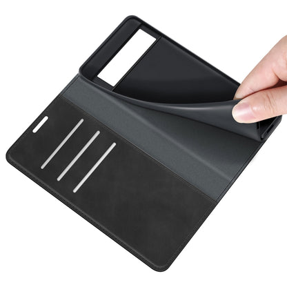 For Google Pixel 6 Retro-skin Business Magnetic Suction Leather Case with Holder & Card Slots & Wallet, For Google Pixel 6