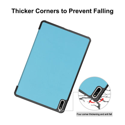 For Huawei MatePad 11 2021 ENKAY Custer Texture Horizontal Flip PU+PC Leather Case with Three-folding Holder & Sleep / Wake-up Function, For Huawei MatePad 11 2021
