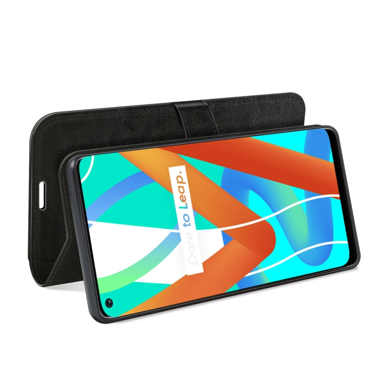 For OPPO Realme V13 5G / Realme 8 5G / Q3i 5G / Q3 5G R64 Texture Single Horizontal Flip Protective Case with Holder & Card Slots & Wallet& Photo Frame