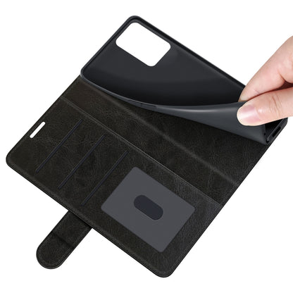 For OPPO Realme V13 5G / Realme 8 5G / Q3i 5G / Q3 5G R64 Texture Single Horizontal Flip Protective Case with Holder & Card Slots & Wallet& Photo Frame