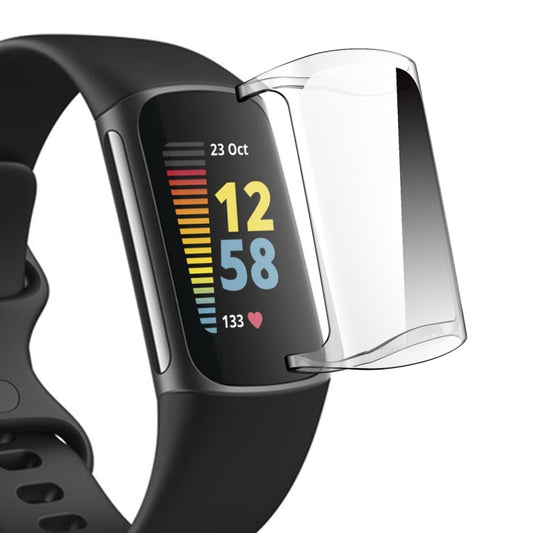 Pour Fitbit Charge 5 / Charge 6 Coque Souple Transparente Couverture Intégrale en TPU HD ENKAY Hat-Prince