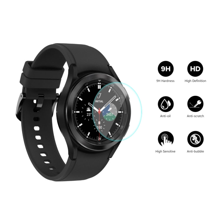 For Samsung Galaxy Watch4 Classic 46mm ENKAY Hat-Prince 0.2mm 9H 2.15D Curved Edge Tempered Glass Screen Protector Watch Film, 1 PCS, 2 PCS, 5 PCS, 10 PCS