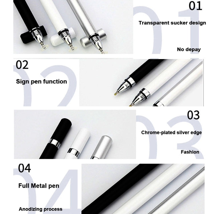 AT-26 2 in 1 Mobile Phone Touch Screen Capacitive Pen Writing Pen with 1 Pen Tip, AT-26