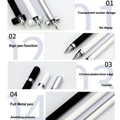 AT-26 2 in 1 Mobile Phone Touch Screen Capacitive Pen Writing Pen with 1 Pen Tip, AT-26